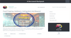 Desktop Screenshot of aborrowedbackpack.com